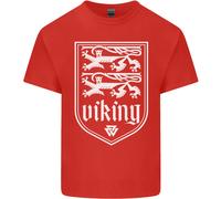 Il Simbolo Valknut Dei Vichinghi Valhalla Leoni Uomo T-Shirt In Cotone