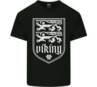 Il Simbolo Valknut Dei Vichinghi Valhalla Leoni Uomo T-Shirt In Cotone