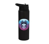 Il simpatico Axolotl beve Bubble Tea, pesce messicano che Stainless Steel Insulated Water Bottle