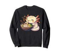 Il Simpatico Axolotl Mangia Le tagliatelle di Ramen Axolotl Felpa