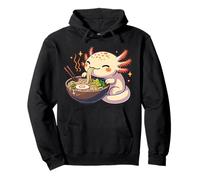 Il Simpatico Axolotl Mangia Le tagliatelle di Ramen Axolotl Felpa con Cappuccio