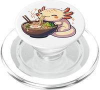 Il simpatico Axolotl mangia le tagliatelle di ramen Axolotl PopSockets PopGrip per MagSafe
