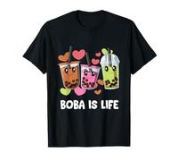 Il Simpatico Boba È La Vita Bubble Tea BES-teas Kawaii Maglietta