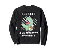 Il Simpatico Cupcake con Dinosauri è Il Mio Segreto per la Felicità | Dinosauri Felpa