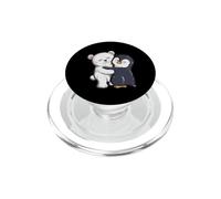 Il Simpatico Pinguino Dell'orso Polare Abbraccia I Pinguini PopSockets PopGrip per MagSafe