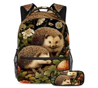 Il simpatico pinguino si prepara al successo con il nostro set di 2 zaini per bambini, perfetto per ragazzi, ragazze, adolescenti, dotato di uno zaino di grande capacità e un astuccio, Multicolore#03,