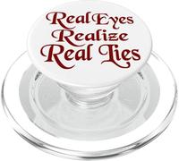 Il simpatico testo rosso caldo dice che i veri occhi PopSockets PopGrip per MagSafe