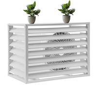 Il sistema di condizionamento dell’aria esterna, Copertura del condizionatore d'aria in lega di alluminio for unità esterne, protezione su 4 lati(White,2 3P:110X60X80)