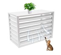 Il sistema di condizionamento dell’aria esterna, Copertura esterna for unità Mini Split AC, mensola di copertura del radiatore, recinzione for nascondere il condizionatore d'aria(White,2 3P:110X60X80)
