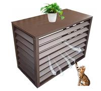 Il sistema di condizionamento dell’aria esterna, Copertura esterna for unità Mini Split AC, mensola di copertura del radiatore, recinzione for nascondere il condizionatore d'aria(Brown,2 3P:110X60X80)