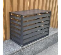 Il sistema di condizionamento dell’aria esterna, Copertura unità AC in alluminio for unità esterne, schermo decorativo antifurto for la privacy(Grey,1.5P:100X50X70)