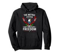 Il sistema metrico non può misurare la libertà - USA America 1776 Felpa con Cappuccio