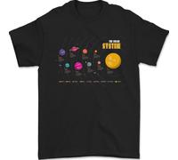 Il Sistema Solare Spazio Pianeti Universo T-Shirt 100% Cotone