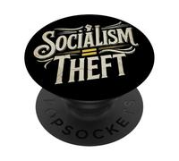 Il socialismo è furto pro capitalismo PopSockets PopGrip Adesivo