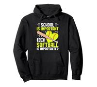 Il softball è un design importante del cuore sportivo Felpa con Cappuccio