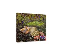 Il sogno del melograno Di Felice Casorati-Famose stampe d'arte da parete Riproduzione Stampa su tela Quadri su tela per soggiorno 30x30cm Con Cornice