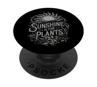 Il sole è per le piante Luce del sole Gotico Buio Amante PopSockets PopGrip Adesivo