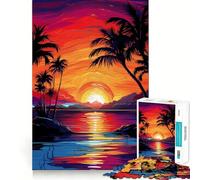 Il sole si scioglie, adolescenti Puzzle da 1000 pezzi Memoria, luce, relax, design, assemblaggio, decorazione murale 38x52cm
