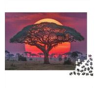 Il sole sorge sull'AfricaPuzzle 1000 Pezzi Per Adulti, Giochi Educativi, Sfide, Decorazioni Per La Casa38x26cm/1000pcs