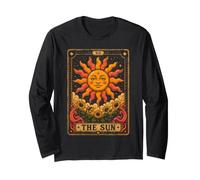 Il Sole Tarocchi Girasole Amante Donne Ragazze Maglia a Manica