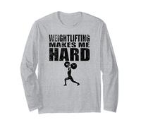 Il Sollevamento Pesi Mi Rende Difficile Fitness Divertente Maglia a Manica