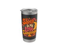 Il Sonno è il Mio Linguaggio d'Amore Bicchiere termico in acciaio inox doppia parete