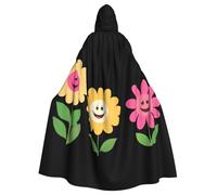 Il sorriso dei fiori Modello Halloween Mantello con cappuccio per adulti da indossare durante Halloween, giochi di ruolo