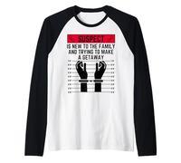 Il sospetto è Nuovo per la Famiglia e Cerca di fuggire Maglia con Maniche Raglan