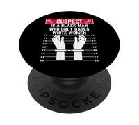 il sospetto è un uomo di colore che esce solo con donne bianche papà bruh PopSockets PopGrip Adesivo