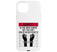 Il sospetto è una zia ricca ma non puoi correre sulle sue tasche Custodia per iPhone 15 Plus