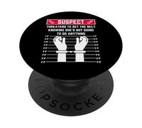 il sospetto minaccia di ottenere la cintura sapendo che non lo farà PopSockets PopGrip Adesivo