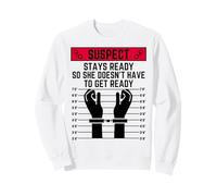 Il sospetto Rimane Pronto in Modo Che Non debba prepararsi Felpa