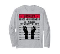 Il sospetto Si occupa dei Suoi Affari ma Conosce Tutti Gli Altri Maglia a Manica