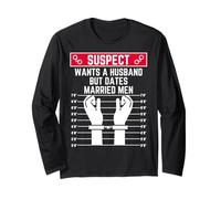 Il sospetto Vuole Un Marito ma esce con Uomini sposati Donne Divertenti Maglia a Manica