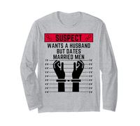 Il sospetto Vuole Un Marito ma esce con Uomini sposati Sis Sista Divertimento Maglia a Manica