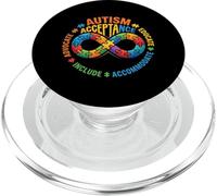 Il sostenitore dell'accettazione dell'autismo include educare l'infinito PopSockets PopGrip per MagSafe