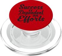 Il successo dipende dagli sforzi - Motivazione elegante dello script PopSockets PopGrip per MagSafe