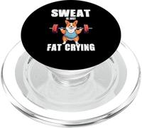 Il sudore è solo grasso che piange carino corgi PopSockets PopGrip per MagSafe