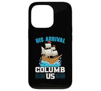 Il suo arrivo Columb Us Columbus Day Cristoforo Colombo Custodia per iPhone 13 Pro