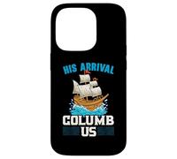 Il suo arrivo Columb Us Columbus Day Cristoforo Colombo Custodia per iPhone 14 Pro