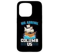Il suo arrivo Columb Us Columbus Day Cristoforo Colombo Custodia per iPhone 15 Pro