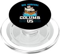 Il suo arrivo Columb Us Columbus Day Cristoforo Colombo PopSockets PopGrip per MagSafe