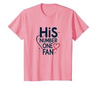 Il Suo Fan Numero Uno: Tributo Romantico Stellato Maglietta, Bambini, Rosa, 2 Anni