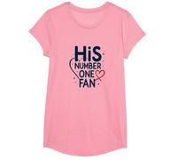 Il Suo Fan Numero Uno: Tributo Romantico Stellato Maglietta, Ragazze, Rosa, L