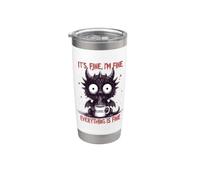 Il suo Fine Im Fine Coffee Dragon Bicchiere termico in acciaio inox doppia parete