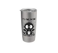 Il suo Fine Im Fine Coffee Dragon Bicchiere termico in acciaio inox doppia parete