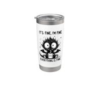 Il suo Fine Im Fine Coffee Dragon Bicchiere termico in acciaio inox doppia parete