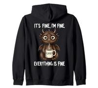 Il Suo Fine Im Fine Coffee Dragon Felpa con Cappuccio