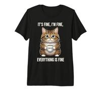 Il Suo Gatto Fine Im Fine Coffee Maglietta Premium