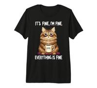 Il Suo Gatto Fine Im Fine Coffee Maglietta Premium